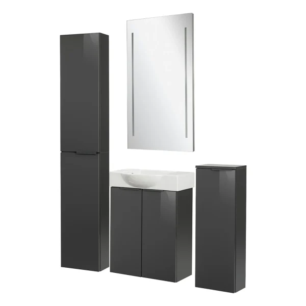 FACKELMANN SBC LUNA Gäste WC Set 5-teilig 55 cm breit