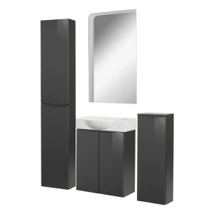 FACKELMANN SBC LUNA Gäste WC Set 5-teilig 55 cm breit