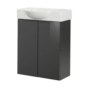 FACKELMANN SBC LUNA Gäste WC Waschtisch Set 55 cm breit