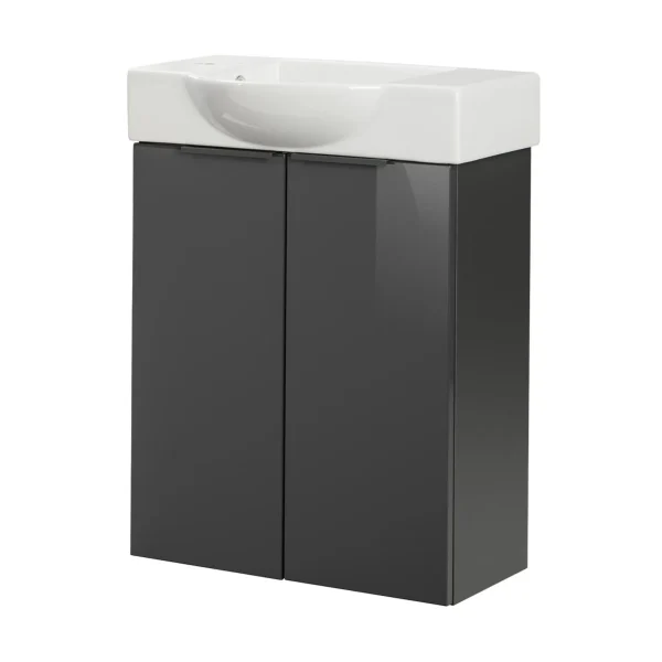 FACKELMANN SBC LUNA Gäste WC Waschtisch Set 55 cm breit