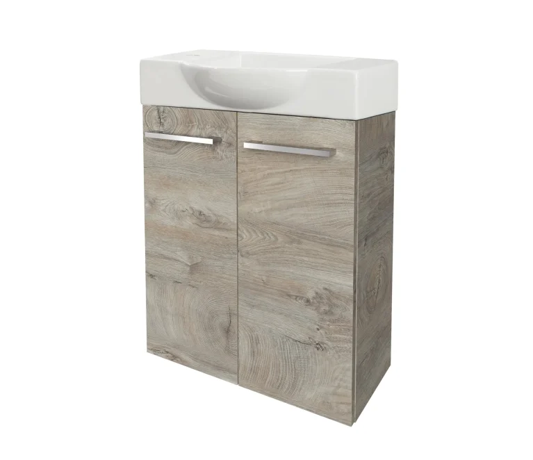 FACKELMANN SBC STANFORD Gäste WC Waschtisch Set 55 cm breit