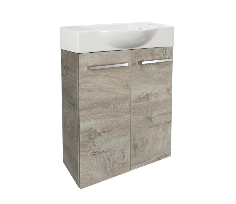 FACKELMANN SBC STANFORD Gäste WC Waschtisch Set 55 cm breit
