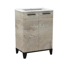 FACKELMANN TE-A Waschbecken mit Unterschrank 60 cm breit