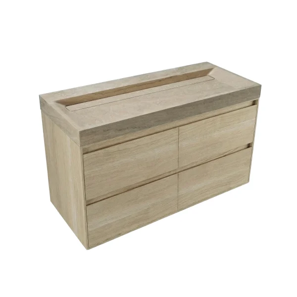 FORZALAQUA IBIZA BELLEZZA Waschbecken mit Unterschrank 120 cm breit