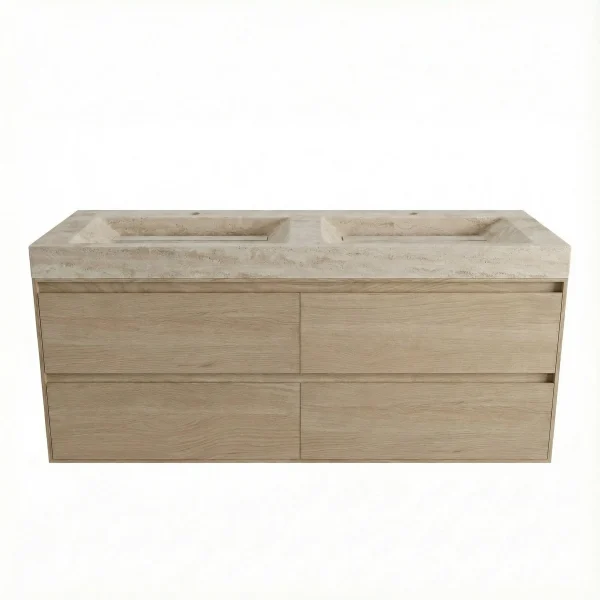 FORZALAQUA IBIZA BELLEZZA Waschbecken mit Unterschrank 140 cm breit