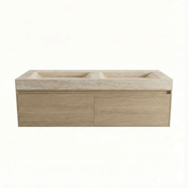 FORZALAQUA IBIZA BELLEZZA Waschbecken mit Unterschrank 140 cm breit