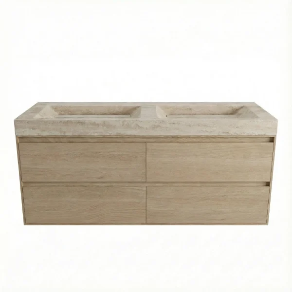 FORZALAQUA IBIZA BELLEZZA Waschbecken mit Unterschrank 140 cm breit