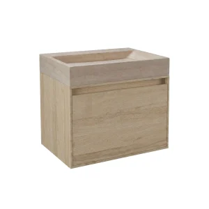 FORZALAQUA IBIZA BELLEZZA Waschbecken mit Unterschrank 80 cm breit