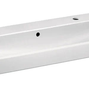 GEBERIT SMYLE SQUARE Doppel-Waschbecken Keramik 120 cm breit