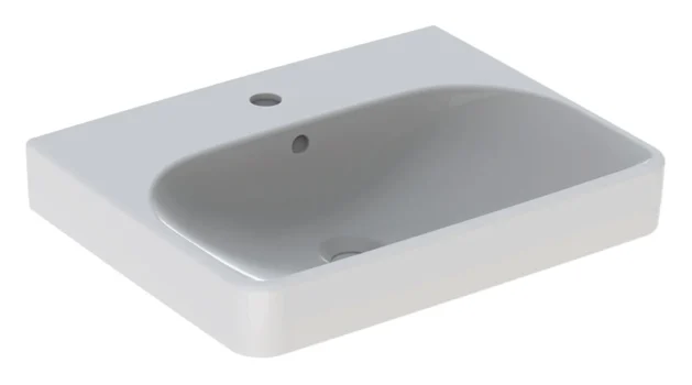 GEBERIT SMYLE SQUARE Waschbecken Keramik 55 cm breit