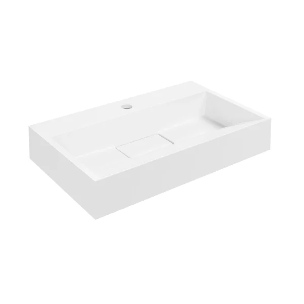 LANZET DUNE Waschbecken Gussmarmor 60 cm breit