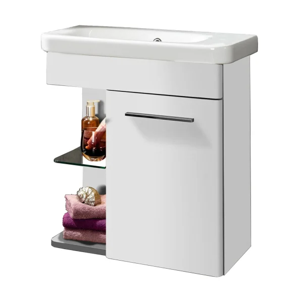 LANZET K8 Gäste WC Waschtisch Set 60 cm breit