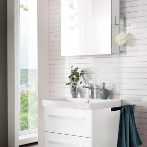 LANZET K8 Waschtisch Set mit Spiegelschrank 60 cm breit
