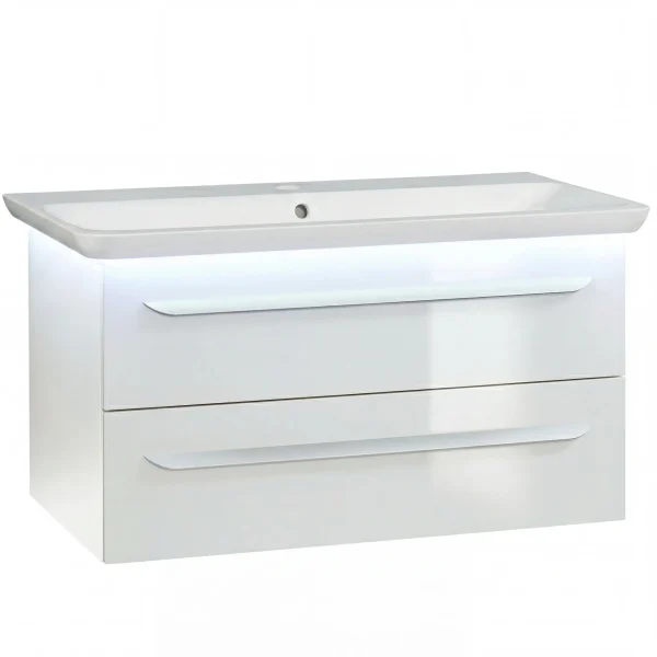 LANZET M9 Waschbecken mit Unterschrank 100 cm breit