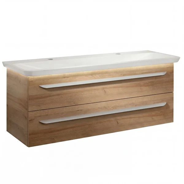 LANZET M9 Waschbecken mit Unterschrank 130 cm breit
