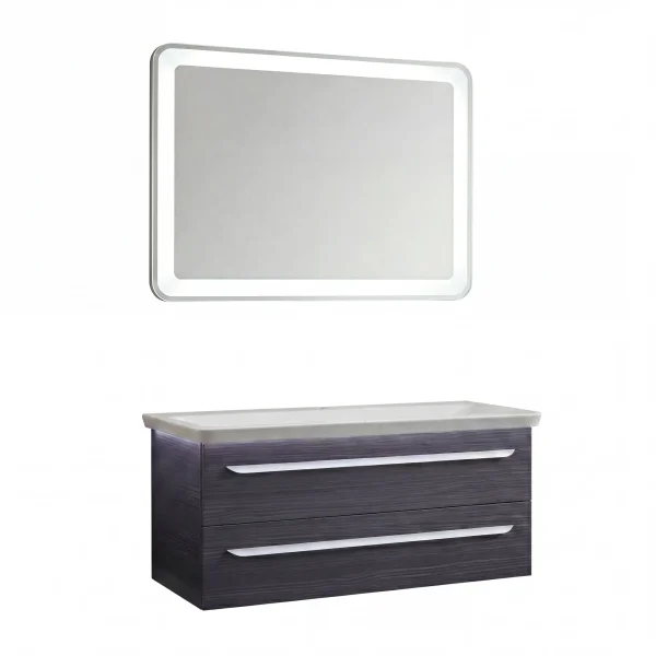 LANZET M9 Waschtisch Set mit Spiegel 130 cm breit