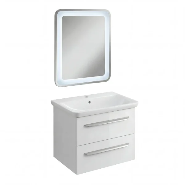 LANZET M9 Waschtisch Set mit Spiegel 70 cm breit