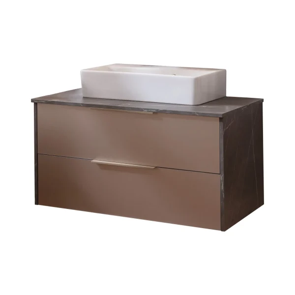 LANZET VIDRO Waschbecken mit Unterschrank 90 cm breit