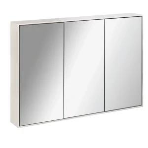 Lanzet Woodblock Spiegelschrank-Einbau W1 102cm weiß