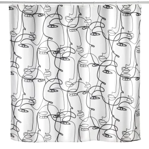 WENKO FACES Duschvohang 180 x 200 cm