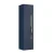 BADEDU FILS Hochschrank 33 cm breit, Blau, Griff Silber