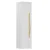 BADEDU FILS Hochschrank 33 cm breit, Weiß, Griff Gold