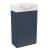 BADEDU IMPERO Gäste WC Waschtisch Set  40 cm breit, Blau, Waschbecken Keramik Weiß