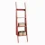 BADEDU TANA Badregal 40 cm breit, Rot matt, 4 Ablagen