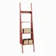 BADEDU TANA Badregal 40 cm breit, Rot matt, 4 Ablagen