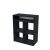 BADEDU WARD Regal 72 cm breit, Anthrazit, 5 Fächer