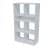 BADEDU WARD Regal 72 cm breit, Weiß, 7 Fächer