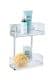 WENKO QUADRO Duschregal, 2 Etagen, Edelstahl, Befestigen ohne bohren, Vacuum-Loc®