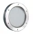 Bullauge ø 250 mm Milchglas Edelstahl mit Teleskoprahmen BT25/1 – einseitig Schrauben