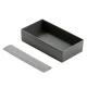 FACKELMANN Aufbewahrungsbox 22 cm breit, Anthrazit, für Waschbeckenunterschrank
