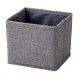 FACKELMANN Aufbewahrungskorb 14 cm breit, Grau, faltbar