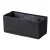 FACKELMANN Aufbewahrungskorb 28 cm breit, Schwarz, faltbar