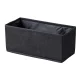 FACKELMANN Aufbewahrungskorb 28 cm breit, Schwarz, faltbar