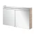FACKELMANN B.CLEVER LED Spiegelschrank 120 cm breit, Braun hell, 2 Türen