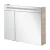 FACKELMANN B.CLEVER LED Spiegelschrank 90 cm breit, Braun hell