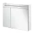 FACKELMANN B.CLEVER LED Spiegelschrank 90 cm breit, Weiß