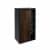 FACKELMANN B.PARIS Midischrank 47 cm breit, Braun Dunkel/Schwarz, Türanschlag links