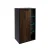 FACKELMANN B.PARIS Midischrank 47 cm breit, Braun Dunkel/Schwarz, Türanschlag links