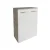 FACKELMANN B.STYLE Doppel Midischrank 60 cm, Weiß/Braun hell, mit Wäschekorb
