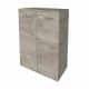 FACKELMANN B.STYLE Doppel Midischrank 60 cm breit, Braun