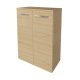 FACKELMANN B.STYLE Doppel Midischrank 60 cm breit, Braun