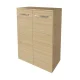 FACKELMANN B.STYLE Doppel Midischrank 60 cm breit, Braun