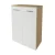 FACKELMANN B.STYLE Doppel Midischrank 60 cm breit, Weiß/Braun