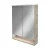 FACKELMANN B.STYLE LED Spiegelschrank 60 cm breit, Braun hell