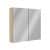 FACKELMANN COMPACT LINE Spiegelschrank 70 cm breit, Braun hell