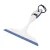 FACKELMANN Duschabzieher 24 cm breit, Weiß/Blau, mit Fugenbürste